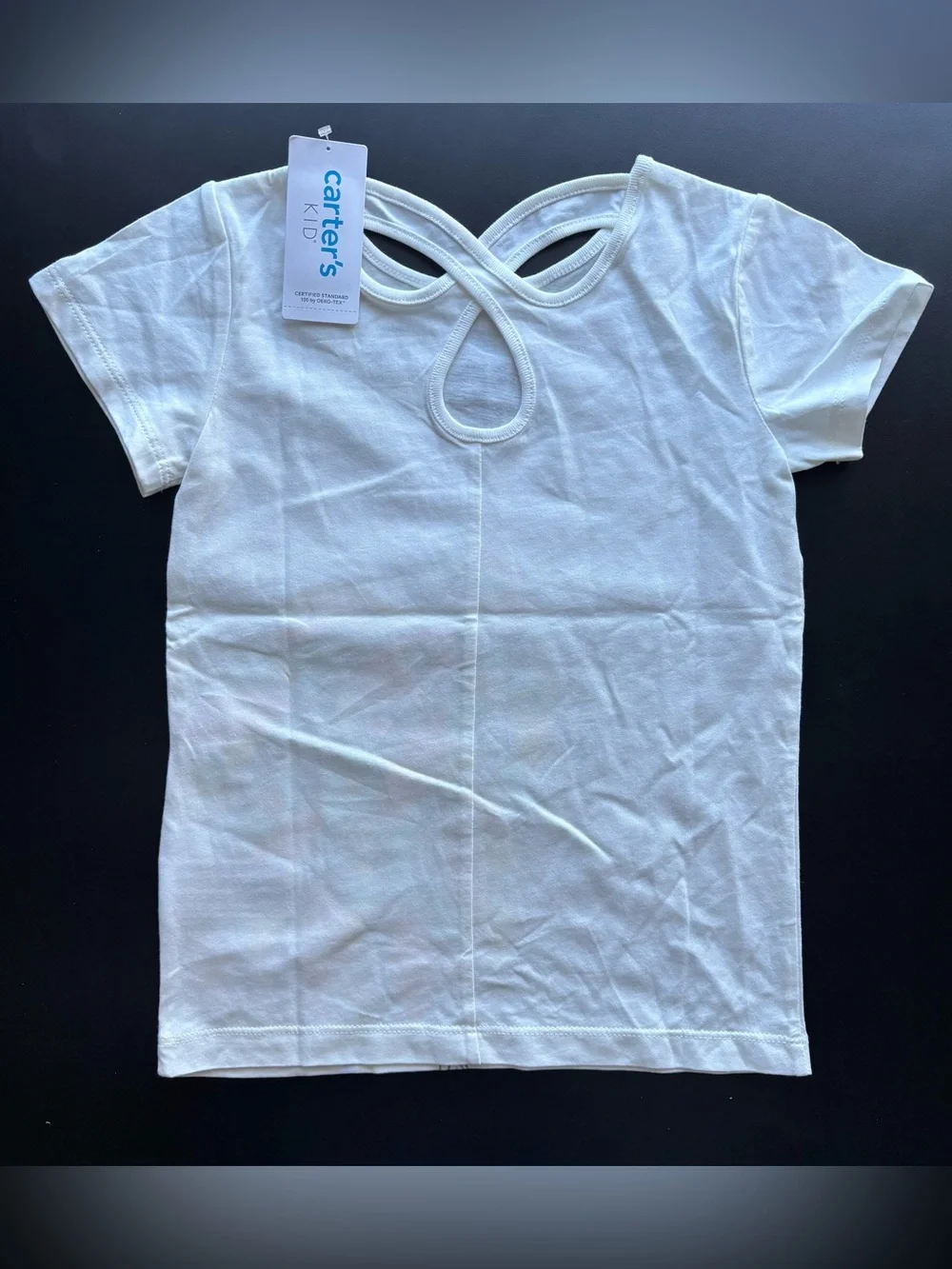 New Carter’s Girls 6 Graphic Top T-shirt Tee Set White Peacock Hot Air Balloon